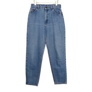 1990s Lee Vintage High Rise Straight Leg Tapered Back Yoke Mom Jeans 30"